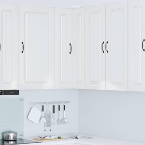 vidaXL Keukenkast Kalmar Hoogglans wit 57 x 57 x 100 cm Bewerkt hout