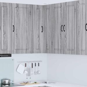 vidaXL Keukenkast Kalmar Grijs Sonoma 57 x 57 x 100 cm Bewerkt hout