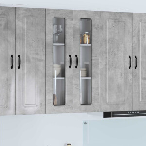 vidaXL Vaatwasserpaneel Kalmar Beton Grijs 60 x 31 x 100 cm