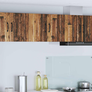 vidaXL Wandkast LUCCA 2 pcs Oud hout 30 x 31 x 40 cm Bewerkt hout