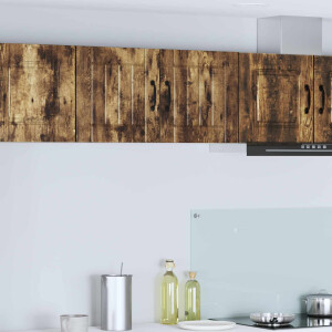 vidaXL Wandkast LUCCA Gerookt eiken 40 x 31 x 40 cm Bewerkt hout