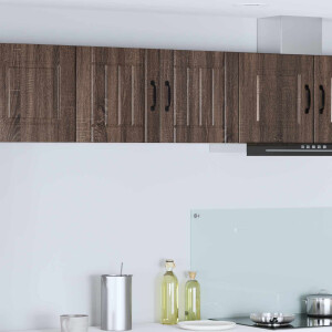 vidaXL Wandkast LUCCA Bruin eiken 40 x 31 x 40 cm Bewerkt hout