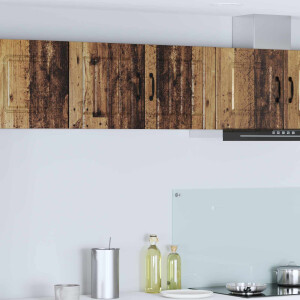 vidaXL Wandkast LUCCA 2 pcs Oud hout 40 x 31 x 40 cm Bewerkt hout