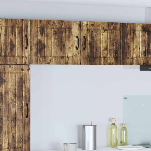 vidaXL Wandkast LUCCA Gerookt eiken 50 x 31 x 40 cm Bewerkt hout