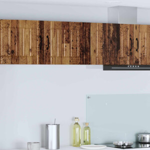 vidaXL Wandkast LUCCA 2 pcs Oud hout 50 x 31 x 40 cm Bewerkt hout
