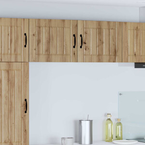 vidaXL Wandkast LUCCA Artisanaal eiken 50 x 31 x 40 cm Bewerkt hout
