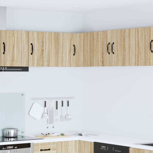 vidaXL Wandhoekkast Lucca Sonoma Eiken 57 x 57 x 40 cm Bewerkt hout