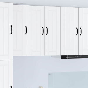 vidaXL Wandkast LUCCA Wit 30 x 31 x 80 cm Bewerkt hout