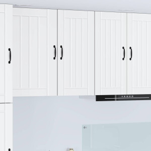 vidaXL Wandkast LUCCA Wit 40 x 31 x 80 cm Bewerkt hout
