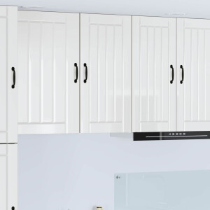 vidaXL Keukenkast Hoogglans wit 40 x 31 x 80 cm Bewerkt hout