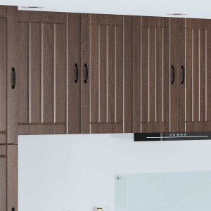 vidaXL Wandkast LUCCA Bruin eiken 40 x 31 x 80 cm Bewerkt hout