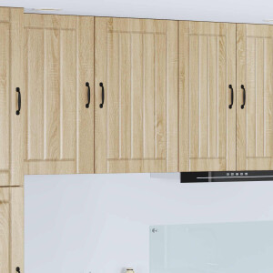 vidaXL Wandkast LUCCA Sonoma Eiken 50 x 31 x 80 cm Bewerkt hout