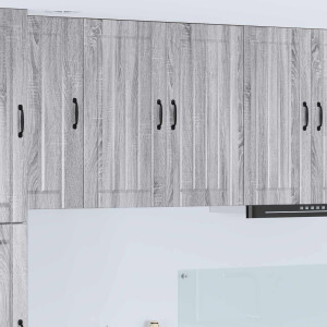 vidaXL Keukenkast Grijs Sonoma 80 x 31 x 80 cm Bewerkt hout