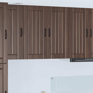 vidaXL Wandkast LUCCA Bruin eiken 80 x 31 x 80 cm Bewerkt hout