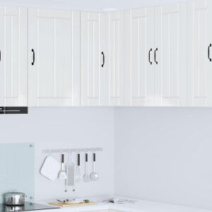 vidaXL Keukenkast Hoogglans wit 57 x 57 x 80 cm Bewerkt hout