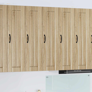 vidaXL Wandkast LUCCA Sonoma Eiken 30 x 31 x 100 cm Bewerkt hout