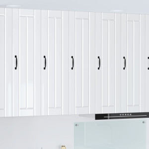 vidaXL Keukenkast Hoogglans wit 30 x 31 x 100 cm Bewerkt hout