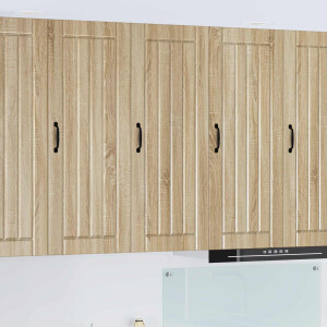 vidaXL Wandkast LUCCA Sonoma Eiken 40 x 31 x 100 cm Bewerkt hout
