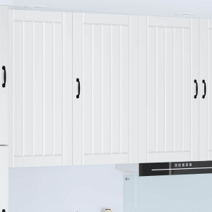 vidaXL Wandkast LUCCA Wit 50 x 31 x 100 cm Bewerkt hout