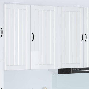 vidaXL Keukenkast Hoogglans wit 50 x 31 x 100 cm Bewerkt hout