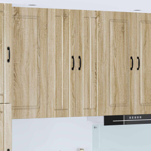 vidaXL Wandkast LUCCA Sonoma Eiken 60 x 31 x 100 cm Bewerkt hout