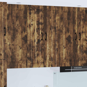 vidaXL Wandkast LUCCA Gerookt eiken 60 x 31 x 100 cm Bewerkt hout