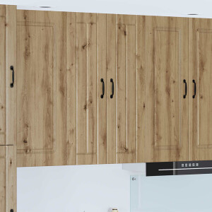vidaXL Wandkast LUCCA Artisanaal eiken 60 x 31 x 100 cm Bewerkt hout