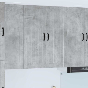 vidaXL Keukenkast aan de muur met plank Beton Grijs 80 x 31 x 100 cm