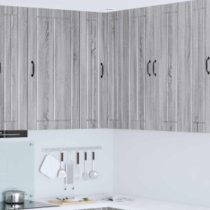 vidaXL Keukenkast Grijs Sonoma 57 x 57 x 100 cm Bewerkt hout