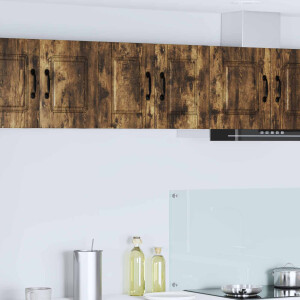 vidaXL Wandkast PORTO 2 pcs Gerookt eiken 30 x 31 x 40 cm Bewerkt hout