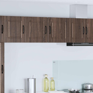 vidaXL Wandkast PORTO 2 pcs Bruin Eiken 40 x 31 x 40 cm Bewerkt hout