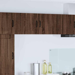 vidaXL Vaatwasserpaneel 2 pcs Bruin Eiken 50 x 31 x 40 cm Bewerkt hout