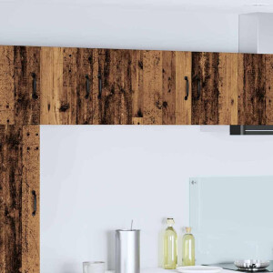 vidaXL Vaatwasserpaneel met plank Oudhout 60 x 31 x 40 cm Bewerkt hout