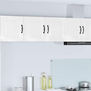 vidaXL Keukenkast met plank Hoogglans wit 80 x 31 x 40 cm Bewerkt hout