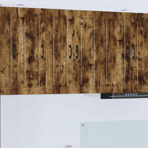 vidaXL Wandkast PORTO Gerookt eiken 30 x 31 x 80 cm Bewerkt hout