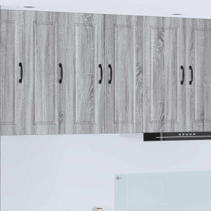 vidaXL Keukenkast met plank Grijs Sonoma 30 x 31 x 80 cm Bewerkt hout