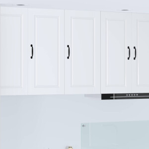 vidaXL Wandkast PORTO Wit 40 x 31 x 80 cm Bewerkt hout
