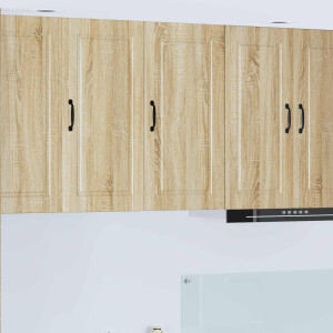 vidaXL Wandkast PORTO Sonoma Eiken 40 x 31 x 80 cm Bewerkt hout