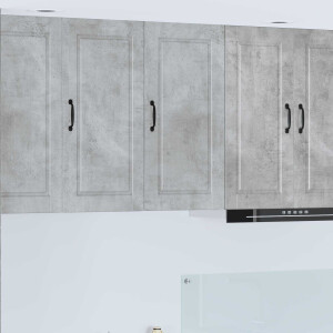 vidaXL Wandkast PORTO Beton Grijs 40 x 31 x 80 cm Bewerkt hout