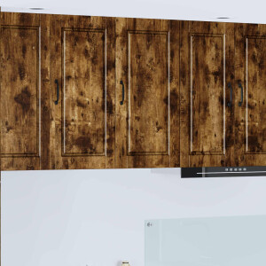 vidaXL Wandkast PORTO Gerookt eiken 40 x 31 x 80 cm Bewerkt hout