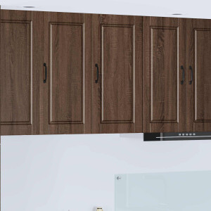 vidaXL Wandkast PORTO Bruin Eiken 40 x 31 x 80 cm Bewerkt hout