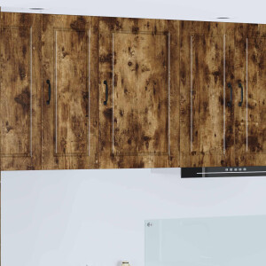 vidaXL Wandkast PORTO Gerookt eiken 50 x 31 x 80 cm Bewerkt hout