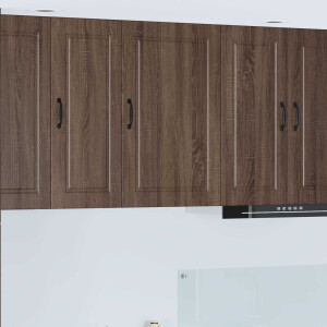 vidaXL Wandkast PORTO Bruin Eiken 50 x 31 x 80 cm Bewerkt hout