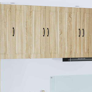 vidaXL Wandkast PORTO Sonoma Eiken 60 x 31 x 80 cm Bewerkt hout