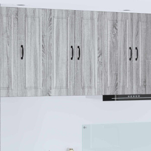 vidaXL Keukenkast met plank Grijs Sonoma 60 x 31 x 80 cm Bewerkt hout