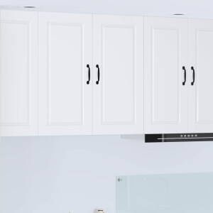 vidaXL Wandkast PORTO Wit 80 x 31 x 80 cm Bewerkt hout