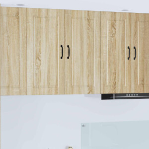vidaXL Wandkast PORTO Sonoma Eiken 80 x 31 x 80 cm Bewerkt hout