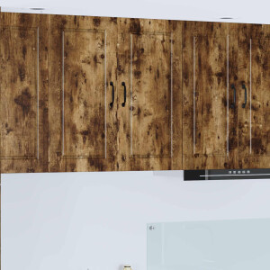 vidaXL Wandkast PORTO Gerookt eiken 80 x 31 x 80 cm Bewerkt hout