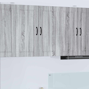 vidaXL Keukenkast met plank Grijs Sonoma 80 x 31 x 80 cm Bewerkt hout