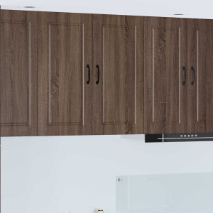 vidaXL Wandkast PORTO Bruin Eiken 80 x 31 x 80 cm Bewerkt hout